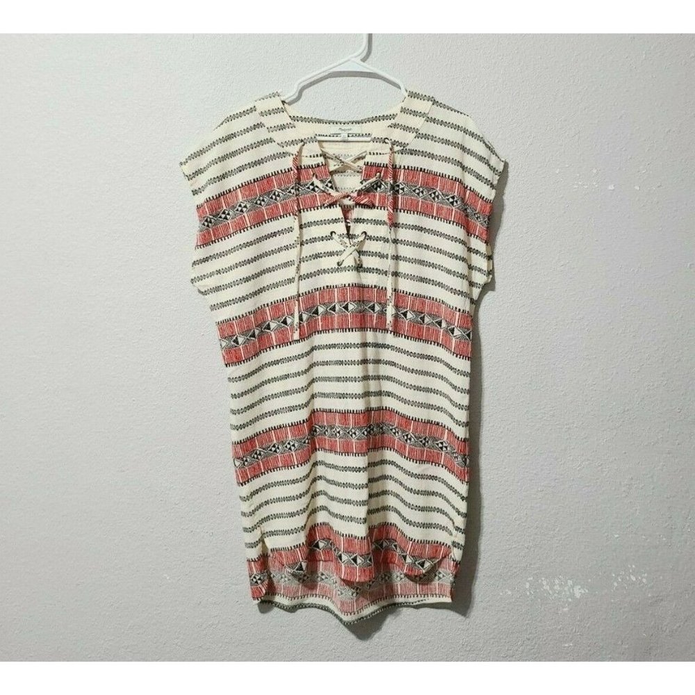 Madewell Catarina Cover Up Tunic Dress Size M Beige